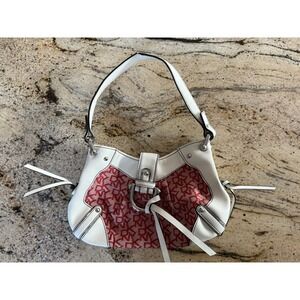 DKNY Red / White Monogram Purse